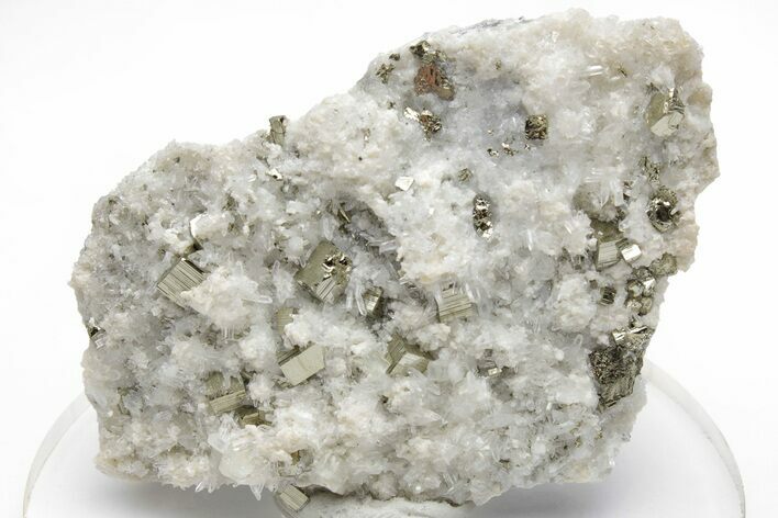 Colorless Apatite, Quartz, and Pyrite Association - Peru #220824